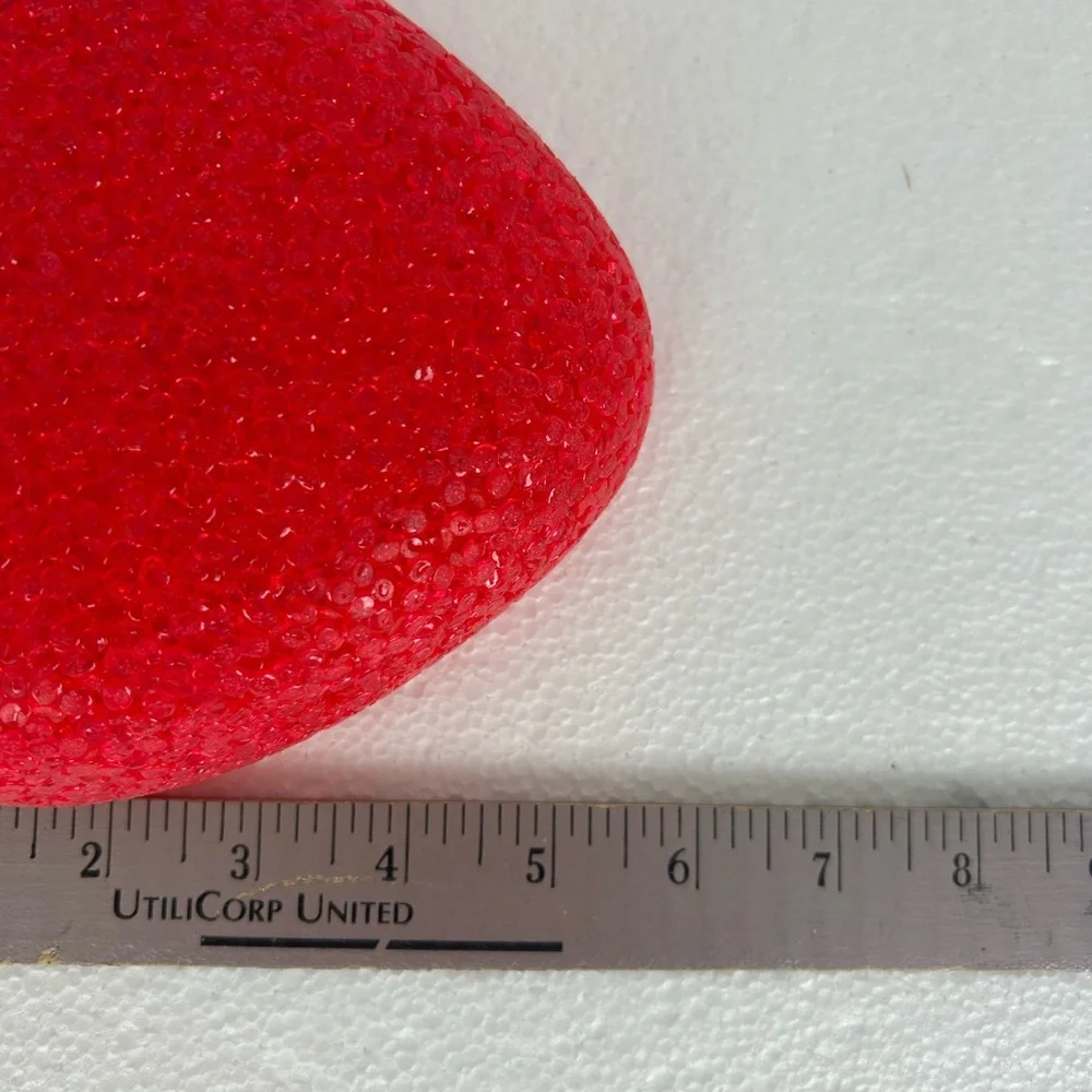 Avon NOS VTG '2001' S/2 Tap Lights w/Cover (Red and Pink rubber pellet hearts)